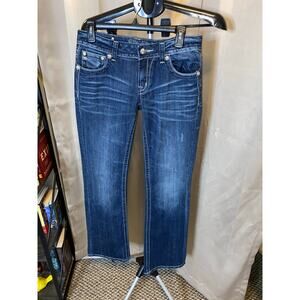 Miss Me Bootcut Jeans Women’s 29 JP5335B5 Embellished Pocket Stretch Denim
